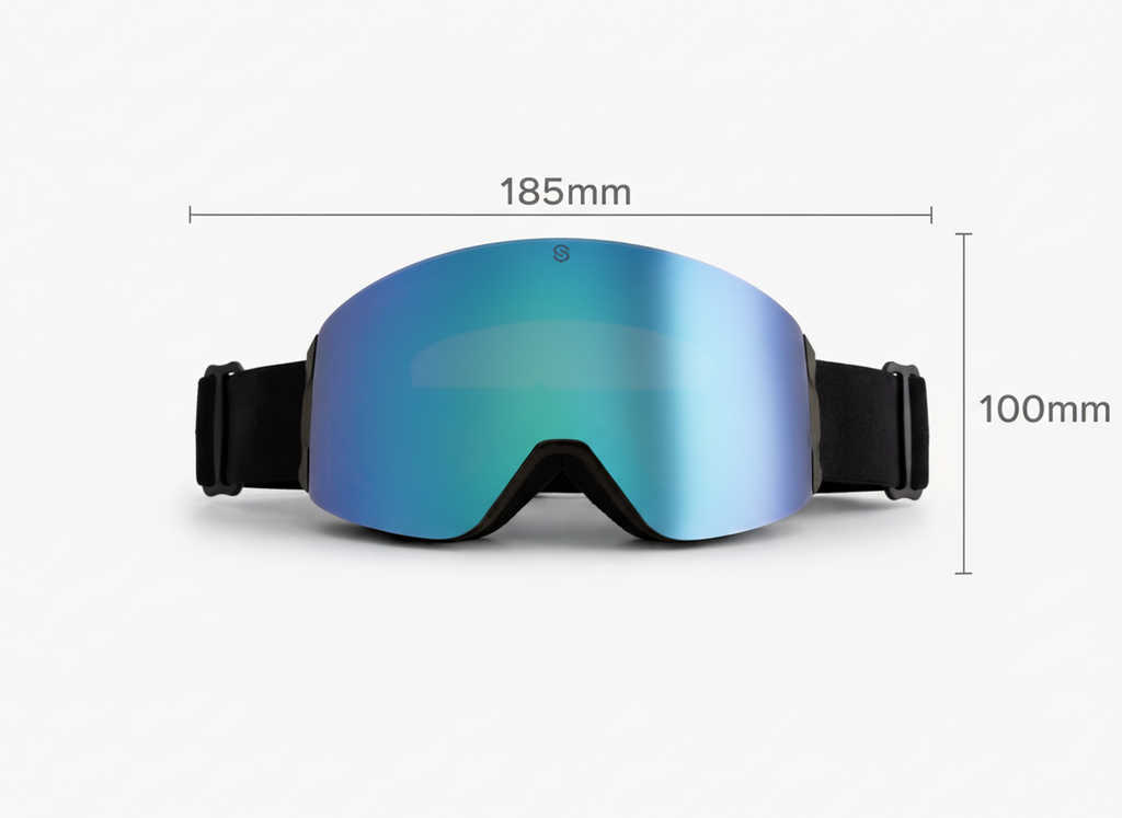 SnowBogan OTG Ski Goggles – Anti-Fog Snowboard Goggles