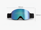 SnowBogan OTG Ski Goggles – Anti-Fog Snowboard Goggles