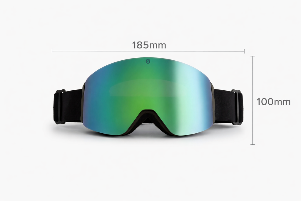 SnowBogan OTG Ski Goggles – Anti-Fog Snowboard Goggles