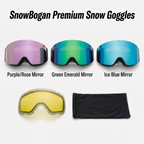 SnowBogan OTG Ski Goggles – Anti-Fog Snowboard Goggles